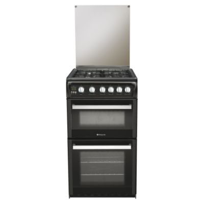 Hotpoint GW38K Gas Cooker Black