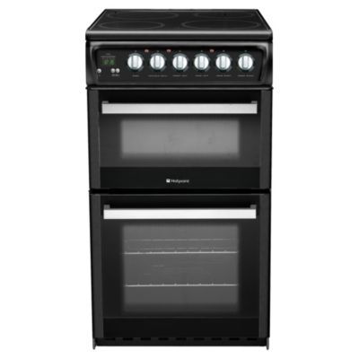 Hotpoint EW38K Electric Cooker Black