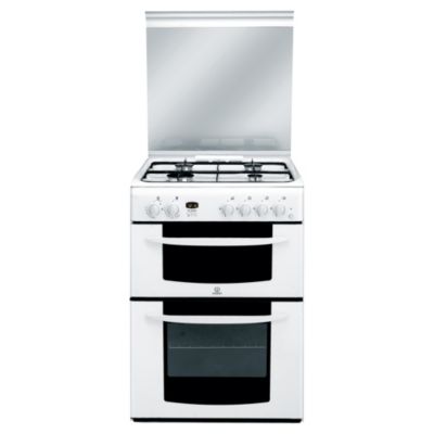 Indesit KD6G25SWIR Gas Cooker White