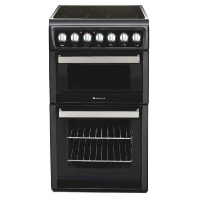 Hotpoint EW36K Electric Cooker Black