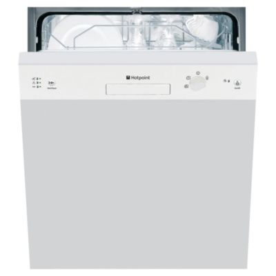 Hotpoint LFS114W Full-Size Semi-Integrated Dishwasher White