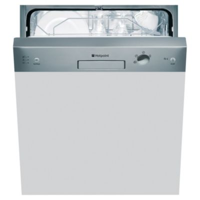 Hotpoint LFS114X Full-Size Semi-Integrated Dishwasher Stainless Steel