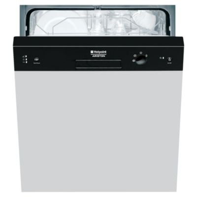 Hotpoint LFS114K Full-Size Semi-Integrated Dishwasher Black