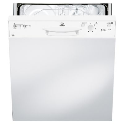 Indesit DPG15WH Full-Size Semi-Integrated Dishwasher White
