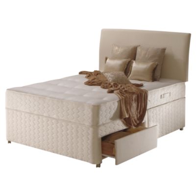 Statutory Gold Venice Hand Tuft 2-Drawer Storage Divan