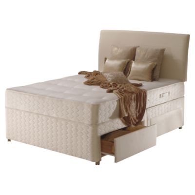 Gold Venice Hand Tuft 4-Drawer Storage Divan