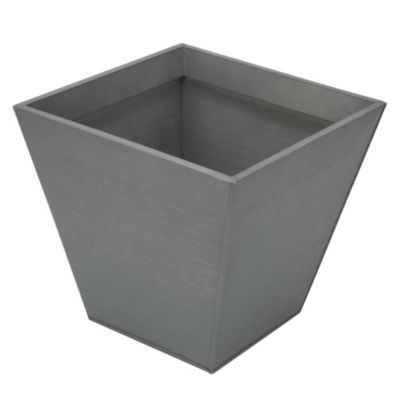 Sainsbury's Ribbed Metal Square Planter