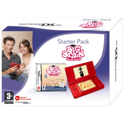 Nintendo DS Lite Handheld Console with Big Brain Academy Red