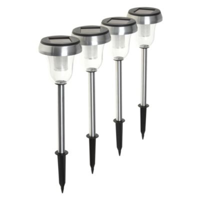 Sainsbury's Aluminium Solar Light  4-pack