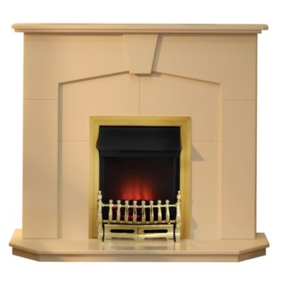 Abbey Traditional Electric Fireplace Suite