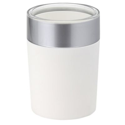 Tu White and Silver Tumbler