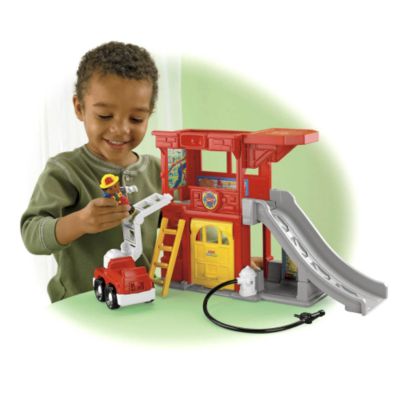 Little People Rescue Ramps Fire Station Statutory