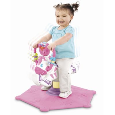 Fisher Price Bounce and Spin Zebra - Pink