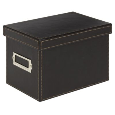 Tu Faux Leather CD/DVD Box Brown