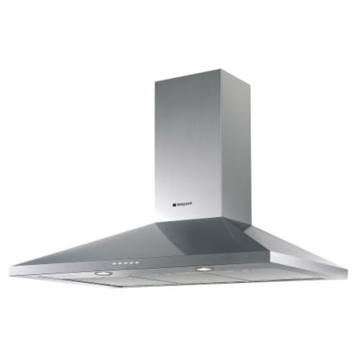 Hotpoint HE9TIX Chimney Cooker Hood Steel
