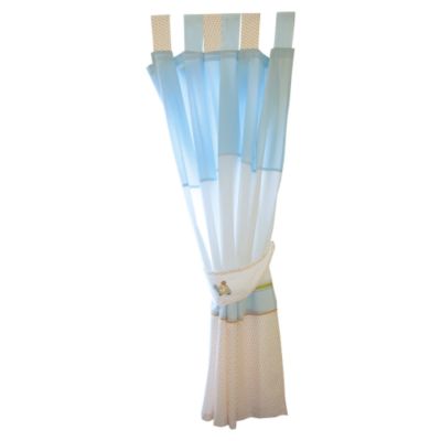 east Coast In My Garden Tab-top Curtains and Tie