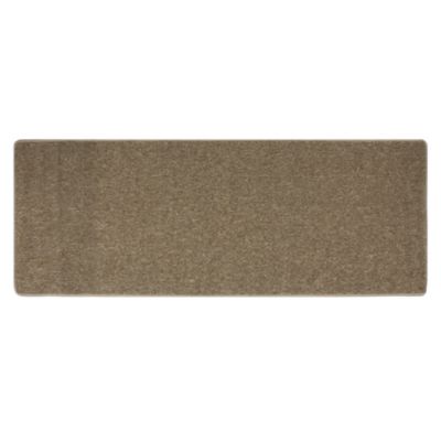 Primeur Plain Polypropylene Beige Runner 57x150cm