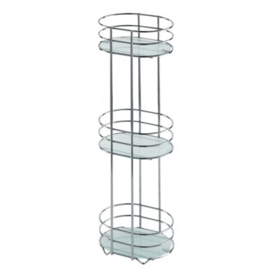 Tu 3 Tier Oval Caddy with Frosted Glass