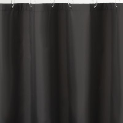 Tu Black Shower Curtain & Hooks