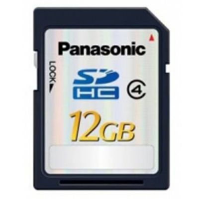 Statutory Panasonic RP-SDP12GE1K 12GB Class 4 SDHC Memory