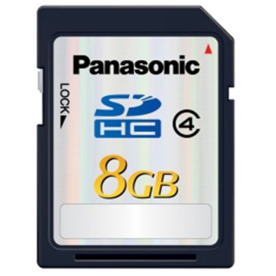 Statutory Panasonic RP-SDP08GE1K 8GB Class 4 SDHC Memory
