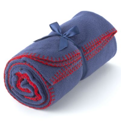 Tu Microfibre Fleece Throw Blue