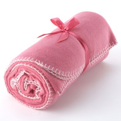 Tu Microfibre Fleece Throw Pink