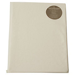 Statutory East Coast Cream Cot Jersey Fitted Sheet