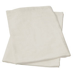 Coast 2-Pack White Pram Flannelette Sheet