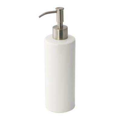 Tu White Slim Ceramic Soap Dispenser