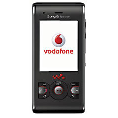 Vodafone Sony Ericsson W595 Walkman Phone Black