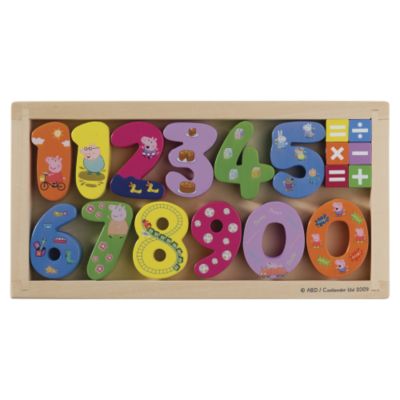 Golden Bear Peppa Pig Wooden Numbers Set