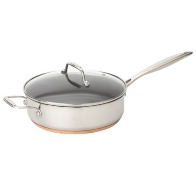 Different by Design Copper Bottom Stainless Steel 24cm Saute Pan with Lid