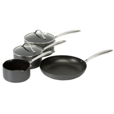 Different By Design Hard Anodised 4-piece Pan Set
