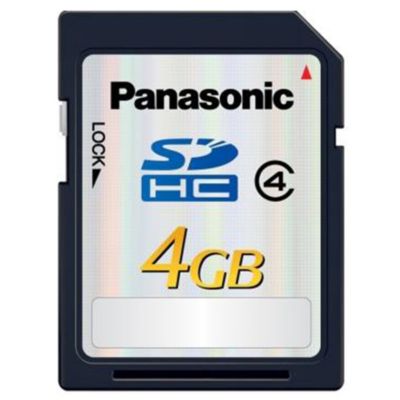 Panasonic RP-SDP04GE1K 4GB Class 4 SDHC Memory