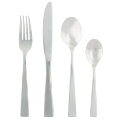 Tu 16-piece Stainless Steel Rectangle Cutlery Set