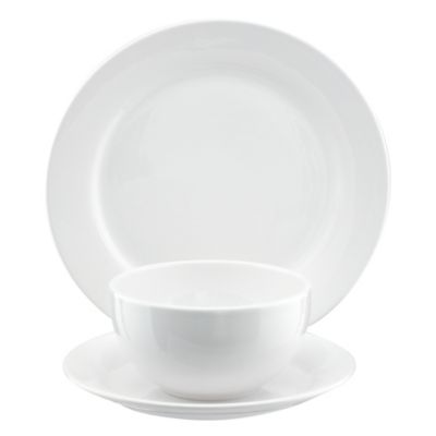 Statutory Tu White Earthenware 12-piece Dinner Set