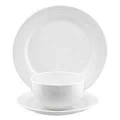 Statutory Tu White Earthenware 12-piece Dinner Set