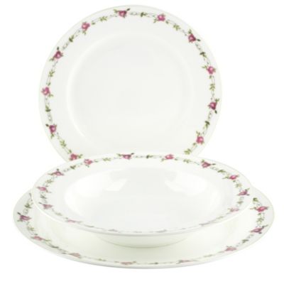 Tu Roses Bone China 12-piece Dinner set