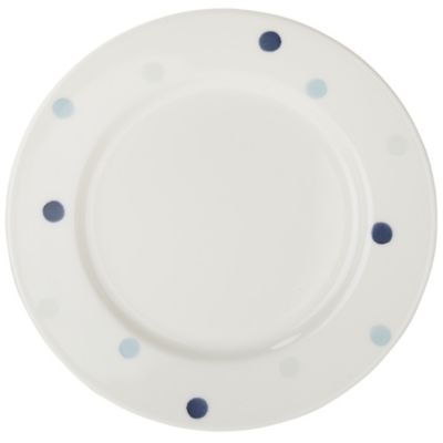 Tu Blue Dot Earthenware Dinner Plate