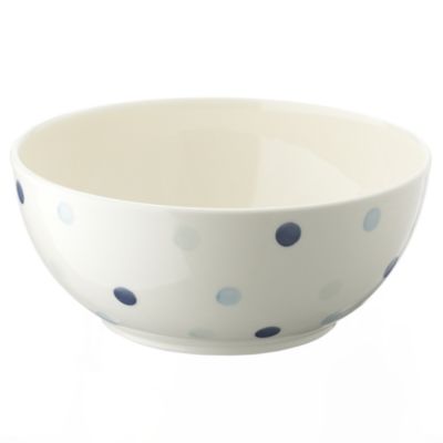 Tu Blue Dot Earthenware Serving Bowl