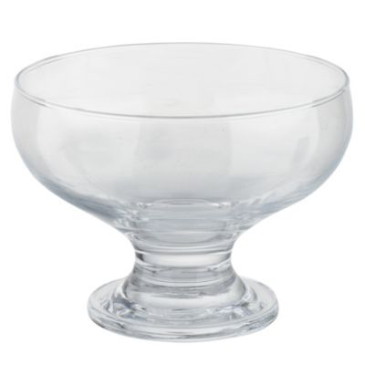 Tu Clear Glass Small Footed Dessert Bowl