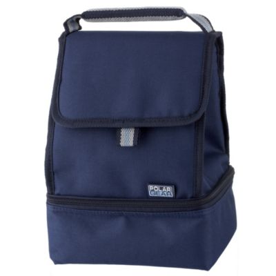 Polar Gear 2-Compartment Lunch Cooler Blue
