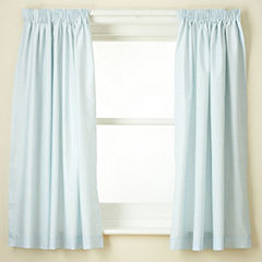 Statutory Tu Blue Gingham Curtains with Tie Backs 117x137cm