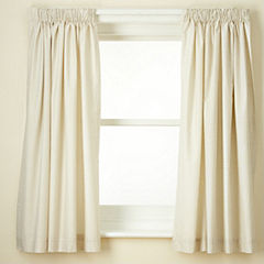 Statutory Tu Natural Gingham Curtains with Tie Backs