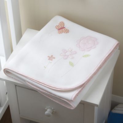 Tu Bunnies Tea Time Nursery Embroidered Fleece