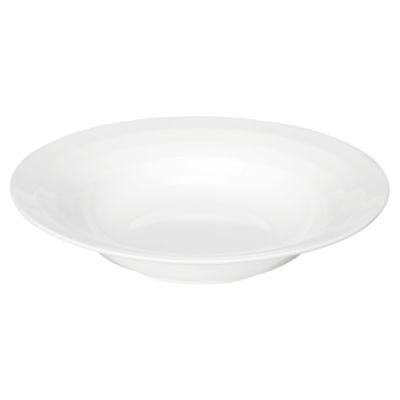 Different by Design White Bone China Soup Plate