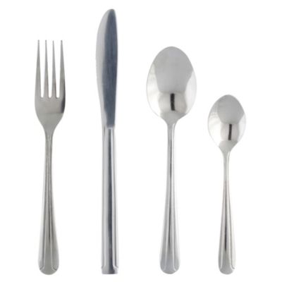 Sainsbury's Basics 16-piece Stainless Steel Cutlery Set