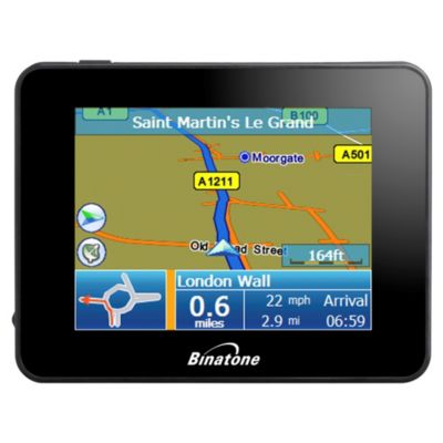 Binatone B350 Sat Nav with UK and Ireland Mapping