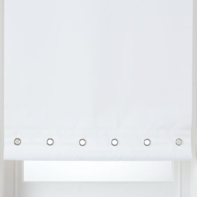 Homestyle Chrome Eyelet Roller Blind White